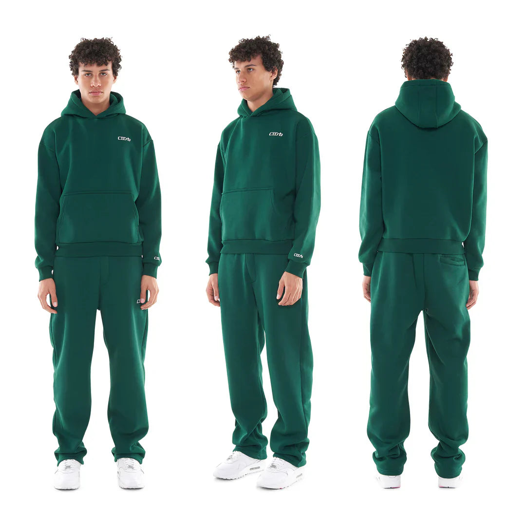 OPEN LEG JOGGER DARK GREEN