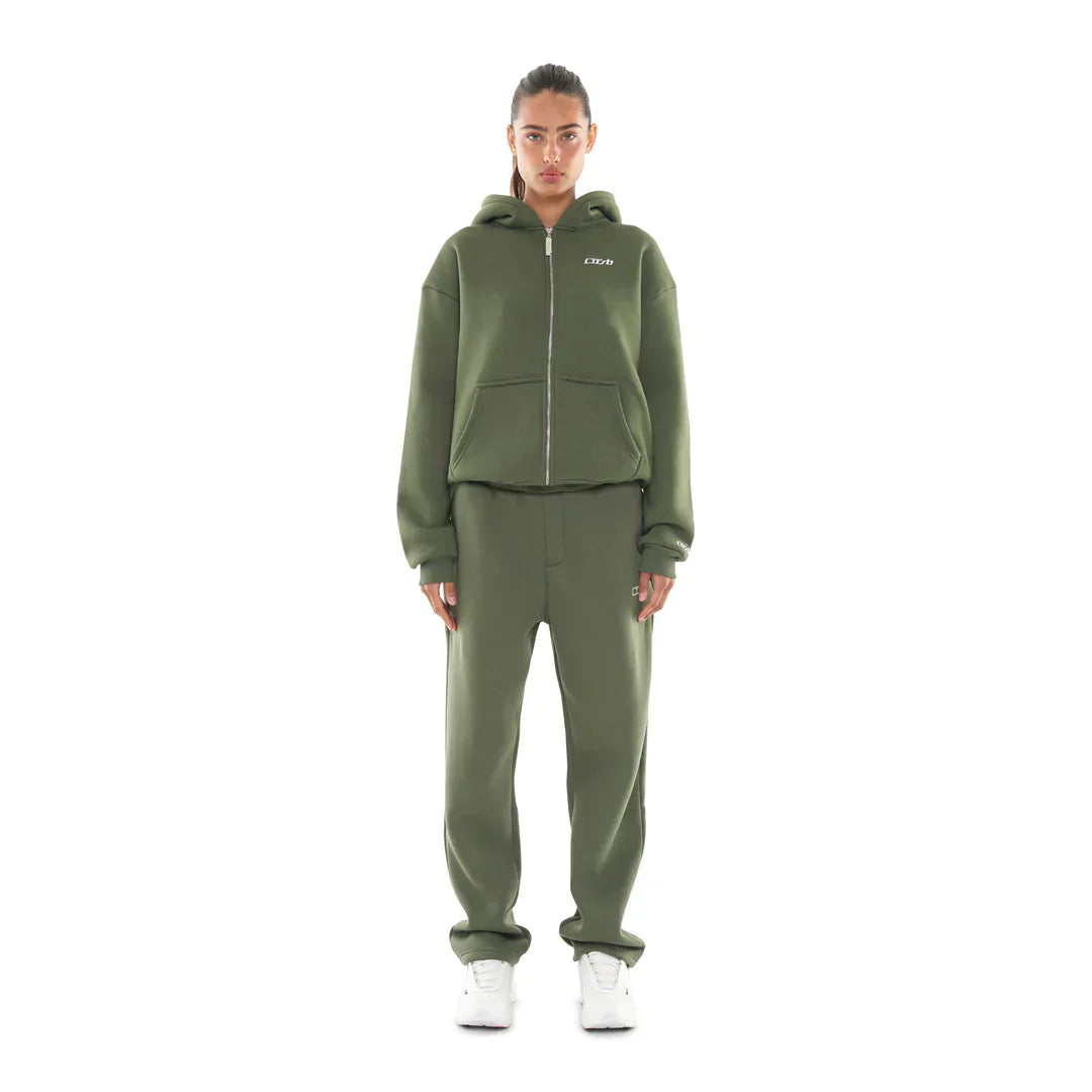 OPEN LEG JOGGER BRONZE GREEN