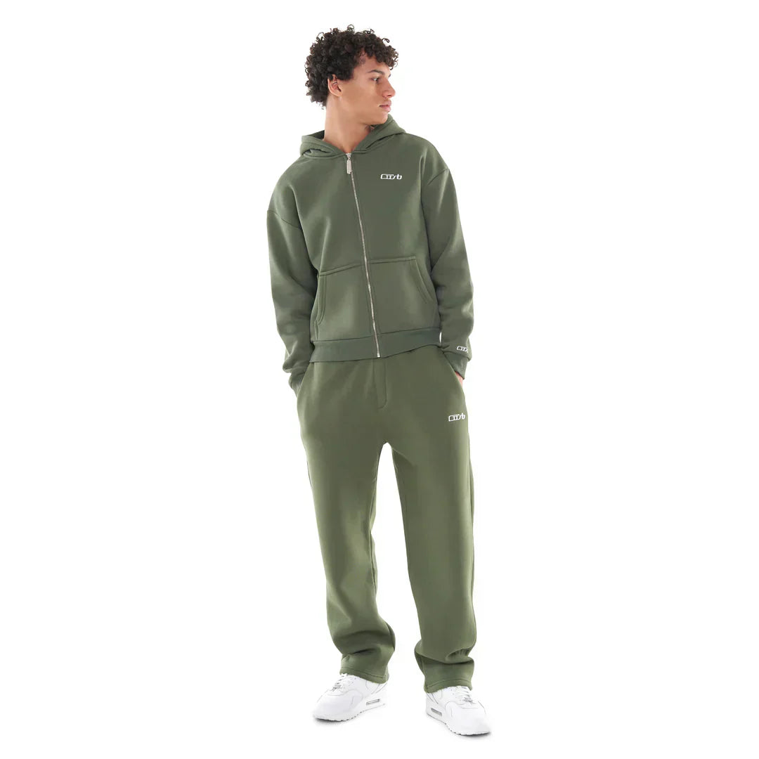OPEN LEG JOGGER BRONZE GREEN